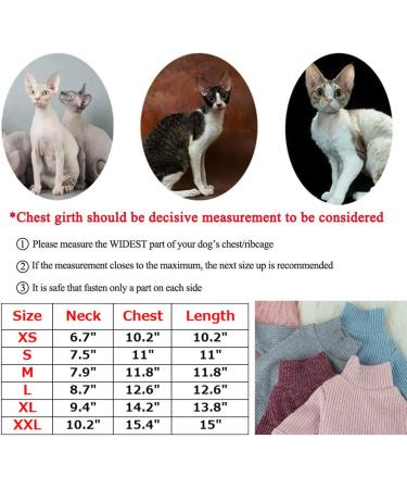 Bonaweite Hairless Cats Turtleneck Sweater - Breathable Adorable Cat Wear Shirt for Sphynx, Cornish Rex, Devon Rex, Peterbald - Blue - Buy Online on GoSupps.com