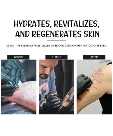 Tattoo Butter Balm 2.6 oz - Natural Organic Tattoo Moisturizer for Healing and Color Enhancement - Buy Online on GoSupps.com