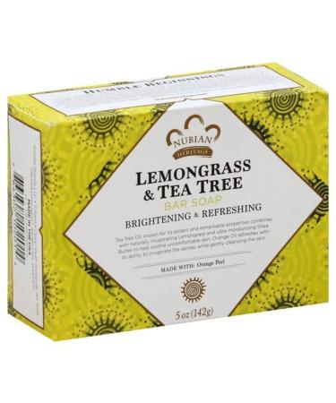 Nubian Lemongrass and Tea Tree Bar Soap 5 oz. ( Pack Of 3 )