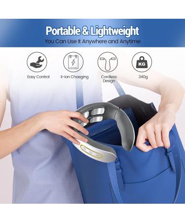 Intelligent Portable Neck Massage Device with Heat | 6 Modes & 9 Intensity Levels for Pain Relief - Buy Online on GoSupps.com