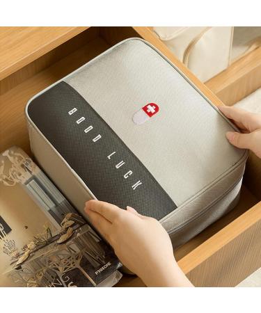 Chenkee Waterproof 3-Piece Medication Bag Set | Large Capacity First Aid Storage for Home Office & Travel - Gray - Buy Online on GoSupps.com