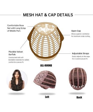HAIRCUBE Long Brown Wavy Wig for Women | Synthetic Hair Wig with Bangs | Everyday Style & Comfort - Buy Online on GoSupps.com