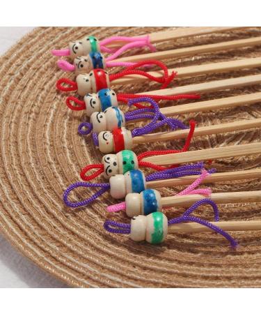 10Pcs Mini Doll Earpicks Wooden Earwax Removal Ear Picks Ear Care Health Care Tool - Buy Online on GoSupps.com