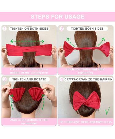 Deft Bun Hair Bun Maker - Fashionable Classy Multicolor Cloth Twist Tool for French Twist Hairstyles - 4pc Set for Women - Buy Online on GoSupps.com