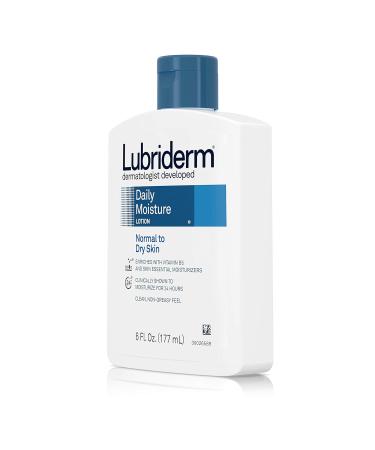 Lubriderm Daily Moisture Lotion with Vitamin B5 - Hydrating Non-Greasy Body & Hand Lotion 6 fl. oz - International Shipping Available - Buy Online on GoSupps.com