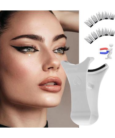 Magnetic Eyelashes Applicator - Look Reusable Magnetic Lashes Kit | Magnets False Eyelashes | 8 Lashes And 1 Clip Fake Eyelashes Kit For Bigger And Brighter Eyes Stunning Look - Buy Online on GoSupps.com