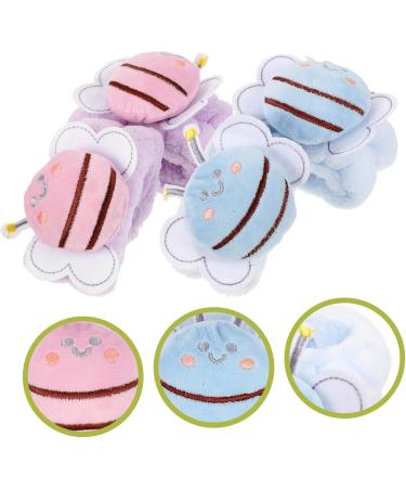 CALLARON 4pi ces Lot De Bracelets Forme Abeille Pour Lavage Visage Spa Absorbant Eau Confortables - Buy Online on GoSupps.com