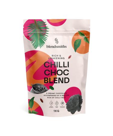BLENDSMITHS | Chilli Chocolate Blend | Speciality Drinking Chocolate | Chilli Spiced Hot Chocolate Powder | 1kg Bag - 52 servings