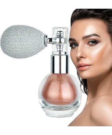 Highlighter Powder Spray | All-Over Body Glitter Powder Spray for Hair Face and Legs | Face Makeup Body Makeup Beauty Products for Shopping Dating Traveling Home Working Gathering Shakven 4# - Buy Online on GoSupps.com