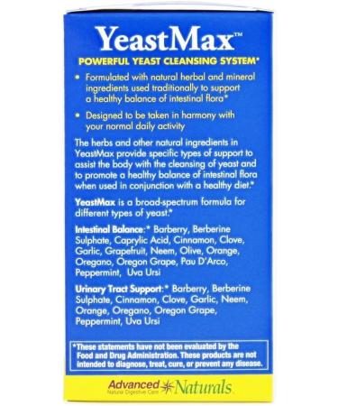 Advanced Naturals Yeastmax 2-Part Kit - Natural Solution for Yeast Imbalance - Buy Online on GoSupps.com