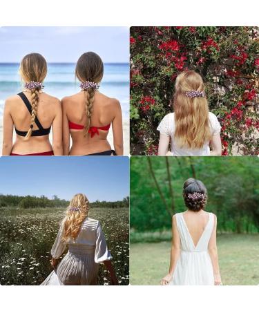 Jodsen Diamond Hair Clips 2 Pcs Flower Hair Barrettes Hair Accessories for and Diamond Flower Hair Slides Hair Styling Accessories for Daily Birthday Wedding Party Dating Dinners (Pink) - Buy Online on GoSupps.com