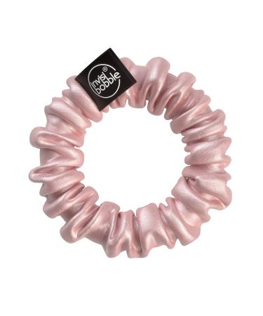 Invisibobble Pink & Silver Satin Hair Scrunchies x2 - Sprunchie Slim | Spiral Elastic Scrunchie - Buy Online on GoSupps.com