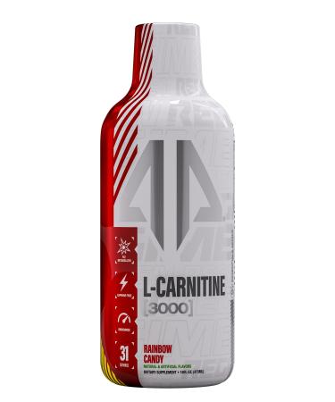 AP Regimen L-Carnitine Liquid Fat Metabolizer 3000 mg Zero Calories, Carbs or Sugars | Stimulant Free, Keto Friendly for Men & Women| 16 oz  31 Servings (Rainbow Candy)