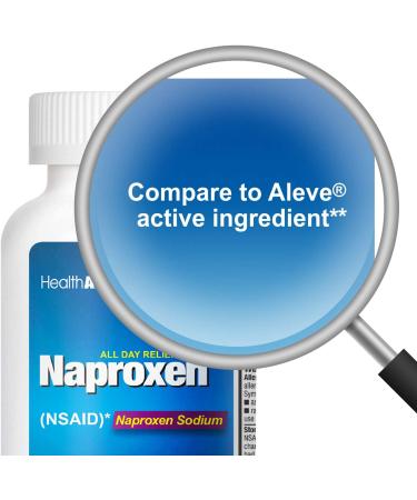 HealthA2Z Naproxen Sodium 220mg (NSAID) 300 Count - Fast Pain Relief and Fever Reducer - Buy Online on GoSupps.com