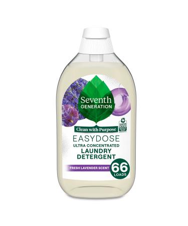 Seventh Generation Laundry Detergent, Ultra Concentrated EasyDose, Fresh Lavender, 23 Fl Oz (Pack of 1) (Packaging May Vary)