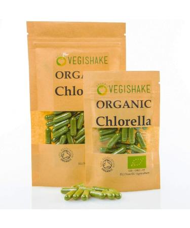 Organic Chlorella HPMC Capsules Algae Omega 3 & 6 Heavy Metal Detox Cracked Cell Wall Vegan Kosher Halal (90 Capsules) 90 count (Pack of 1) - Buy Online on GoSupps.com