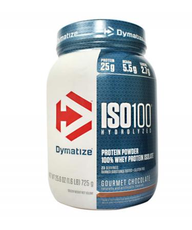 Dymatize ISO 100 100% Hydrolyzed Whey Protein Chocolate 5 Pound Chocolate 2 Pound