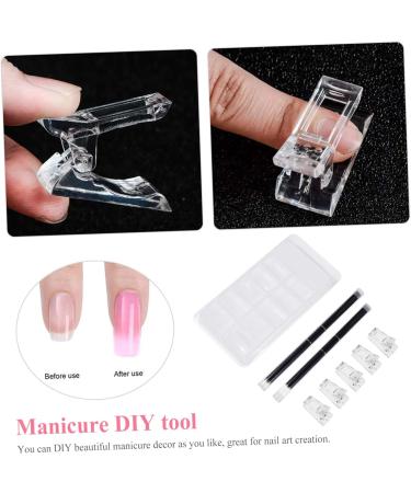 Beavorty 8 Sets Nail Extension Set Plastic Doll Heads Nail Extension Tip Manicure Tools DIY Tools Nails Tools Nail Tech Accessories Nail Art Tool Nails Kits Patch Aluminum Alloy Clip - Buy Online on GoSupps.com