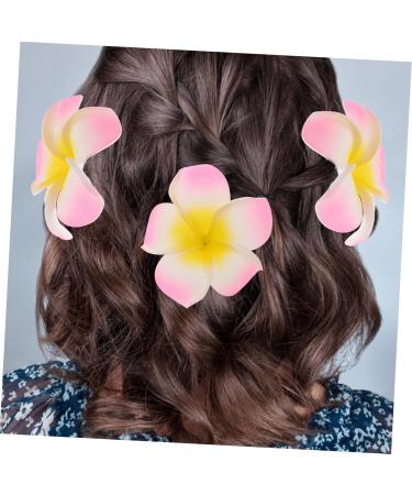 FRCOLOR 1pc Frangipani Headpiece Floral Hair Accessories Hair Jewels for Women Hawaiian Accessories Beach Wedding Hair Barratte Womens Hair Clips Tiara Miss Shoes and Hats Decorations Pink - Buy Online on GoSupps.com