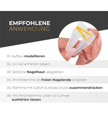 Pinch Clamp Set of 2 for Perfect Nail Design | UV Gel & Acrylic C-Curve Aid - Shop Internationally - Buy Online on GoSupps.com
