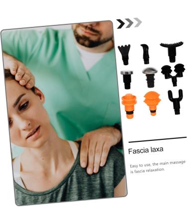 Healvian 9-Piece Deep Tissue Massage Head Set - Fascia Gun Attachments for Deep Fabric Therapy - Buy Online on GoSupps.com