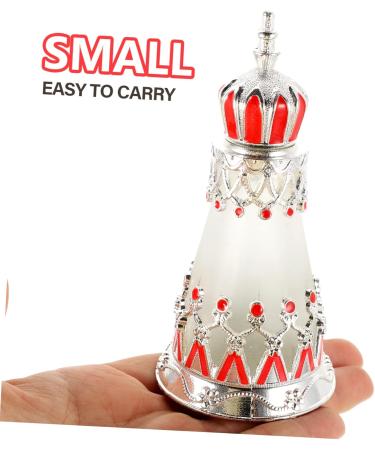 Ipetboom Dubai Perfume Empty Bottle Dropper Bottle Glass Arab 10x5CM Silver - Buy Online on GoSupps.com