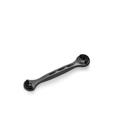 Tongue Cleaner Brush & Spatula (Black) - G-2180 | Effective Oral Hygiene Tool - Buy Online on GoSupps.com