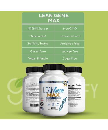 GREENVIFY LEANGene MAX Dietary Supplement Maximum Strength All Natural Ingredients 60 Capsules 30-Day Supply (2) - Buy Online on GoSupps.com