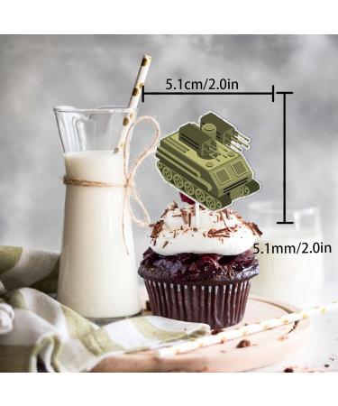 S-Cp-0014 Ice Cream Fruit Dessert Cupcake Topper Colorful Glitter Happy Birthday Sensory Pop Game Theme Decor Supplies Baby Shower Boys Girls Birthday Party Decorations - Buy Online on GoSupps.com