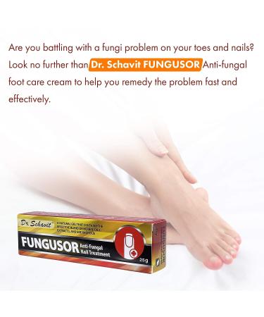 Dr. Schavit Fungusor Anti-Fungal Nail Treatment Gel 0.88oz - Nail Restoration with Herbal Extracts & Bee Propolis - Natural Healing Formula - Buy Online on GoSupps.com