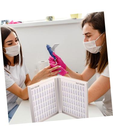  FRCOLOR FRCOLOR nail art pattern display board nail kit for girls 8-12 year old girls color teeth fake nails enamel nail polish donut nail display work paper - Buy Online on GoSupps.com