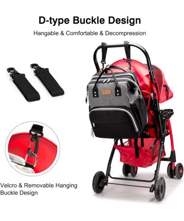 Fandare Diaper Backpack & Baby Wrap Bag - Travel-Friendly Multi-Functional Diaper Bag with Foldable Bed & USB Port for Parents - Buy Online on GoSupps.com