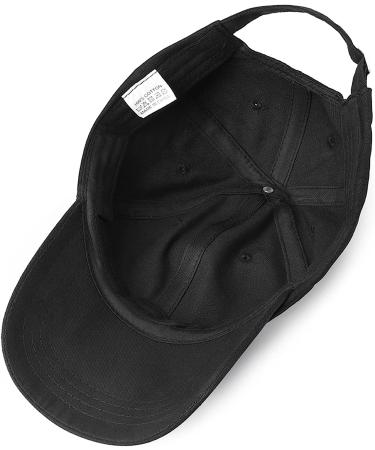 NPQQUAN Low Profile Cotton Baseball Cap - Adjustable Men Women Golf Dad Hat in Black - Buy Online on GoSupps.com