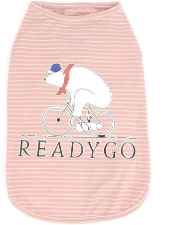 ZUNEA Dog T-Shirts for Small Dogs - Summer Stripes Soft Cotton Cute Pink Tank for Puppies & Cats - Buy Online on GoSupps.com