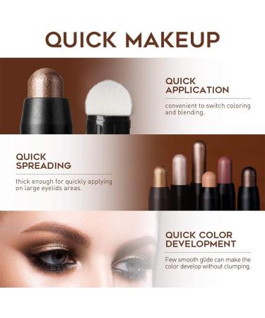 Glitter Eyeshadow Stick - Dual-Ended Metallic Pearl Shimmer Highlighter Pen (#11) - Buy Online on GoSupps.com