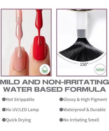 TBeautfave Silver Glitter Nail Polish Quick Dry Nail Polish Long Lasting Nail Varnish Pastel Nail Polish Non-Toxic Water Based Formula Breathable Nail Polish for Home DIY Nail Art ShinySilver - Buy Online on GoSupps.com