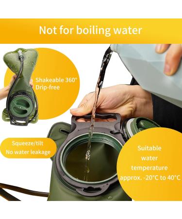 Buy Tikxlafe 2L Drinking Bladder - Water Bladder with Bite Valve for Outdoor Cycling & Hiking - Buy Online on GoSupps.com
