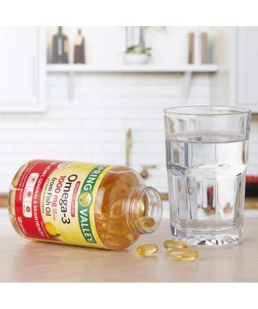 Omega-3 from Fish Oil Heart General & Brain Health Dietary Supplement Softgels 1000 mg 120 Count Bundle with Luall's 45 Diabetes Decoded - Buy Online on GoSupps.com