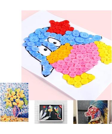330 Resin Handmade Sewing Buttons for DIY Crafts - Children's Hand-Painted Decorative Buttons in Multicolor 150G - Buy Online on GoSupps.com