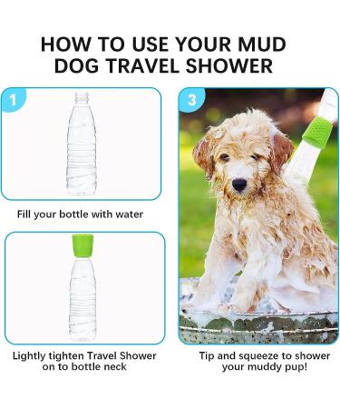 Portable Dog Shower Head | 4-Piece Water Sprayer Set for Outdoor Camping | Pet Bathing Supplies | Beach Shower Attachment - Buy Online on GoSupps.com