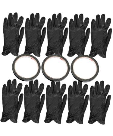 FRCOLOR 5 Sets Anti Uv Gloves Manicure Protection Gloves Led Dry Lamp Gloves Nail Art Tape Black Manicure Gloves Uv Protection Nail Tape for Nail Art Nail Supplies Pvc - Buy Online on GoSupps.com
