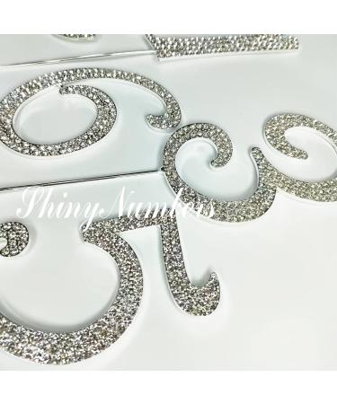 Happy Birthday Cake Topper - Silver Rhinestones Decoration for Stunning Birthday Cakes | International Shipping Available - Buy Online on GoSupps.com