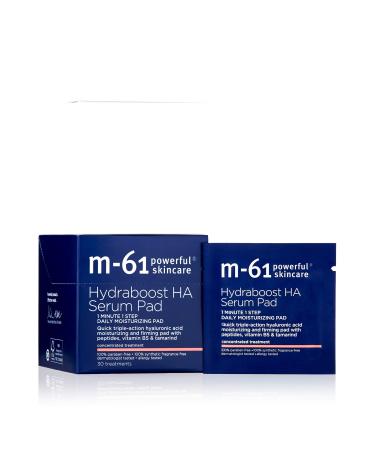 M-61 Hydraboost HA Serum Pad- 30 Treatments- 48 hour moisturizing and firming serum pad with hyaluronic, vitamin B5 & E 30 Count (Pack of 1)