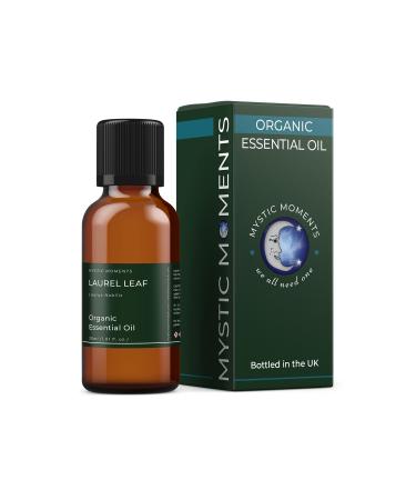 Mystic Moments essential laurel leaves (Bay Lorbeer) 30 ml - pure and natural oil for diffusers aromatherapy & massage blends vegan genetic engineering -free