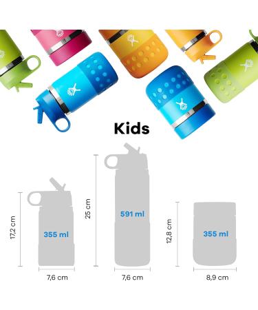 Hydro Flask Kids Wide Mouth Straw Lid & Boot Honeydew - 12oz Lake - Shop Now! - Buy Online on GoSupps.com