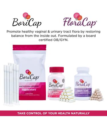BoriCap Suppositories Applicator & FloraCap Probiotic Bundle - 30 Caps | Effective Feminine Health Support - Buy Online on GoSupps.com