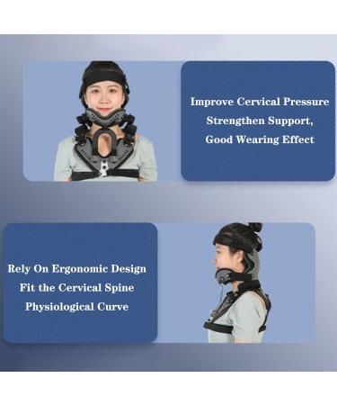 SFKLYU Cervical Rehabilitation Brace - Adjustable Head Neck Chest Orthosis | Breathable & Supportive Design for Decompression - Buy Online on GoSupps.com