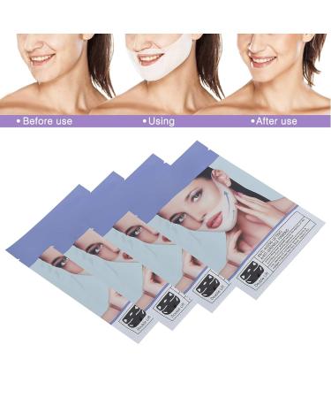 V Face Shaping Mask 4Pcs 35G - Moisturizing Facial Lift for V Line Chin, Slimming Contour, Reduce Double Chin - Set of 4 Masks - Buy Online on GoSupps.com