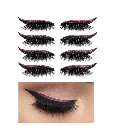 Buy Reusable Self-Adhesive Eyelashes with Eye Shadow - Invisible Tape for Effortless Beauty - Buy Online on GoSupps.com
