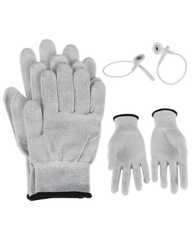TENS Electrodes - Massage Gloves for Electrotherapy | 1 Pair Conductive for TENS Stimulation - Buy Online on GoSupps.com